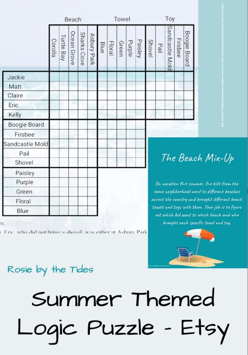 logic puzzles template