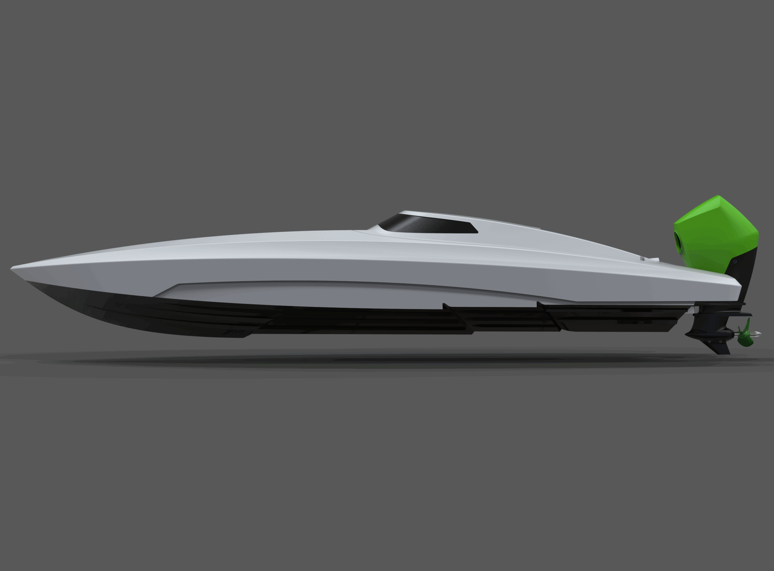 Supersprint 3d Printed Rc Jet Boat Rc Boat 3D Recognized Model