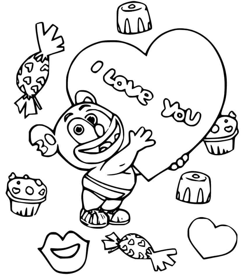 gummy bear coloring pages