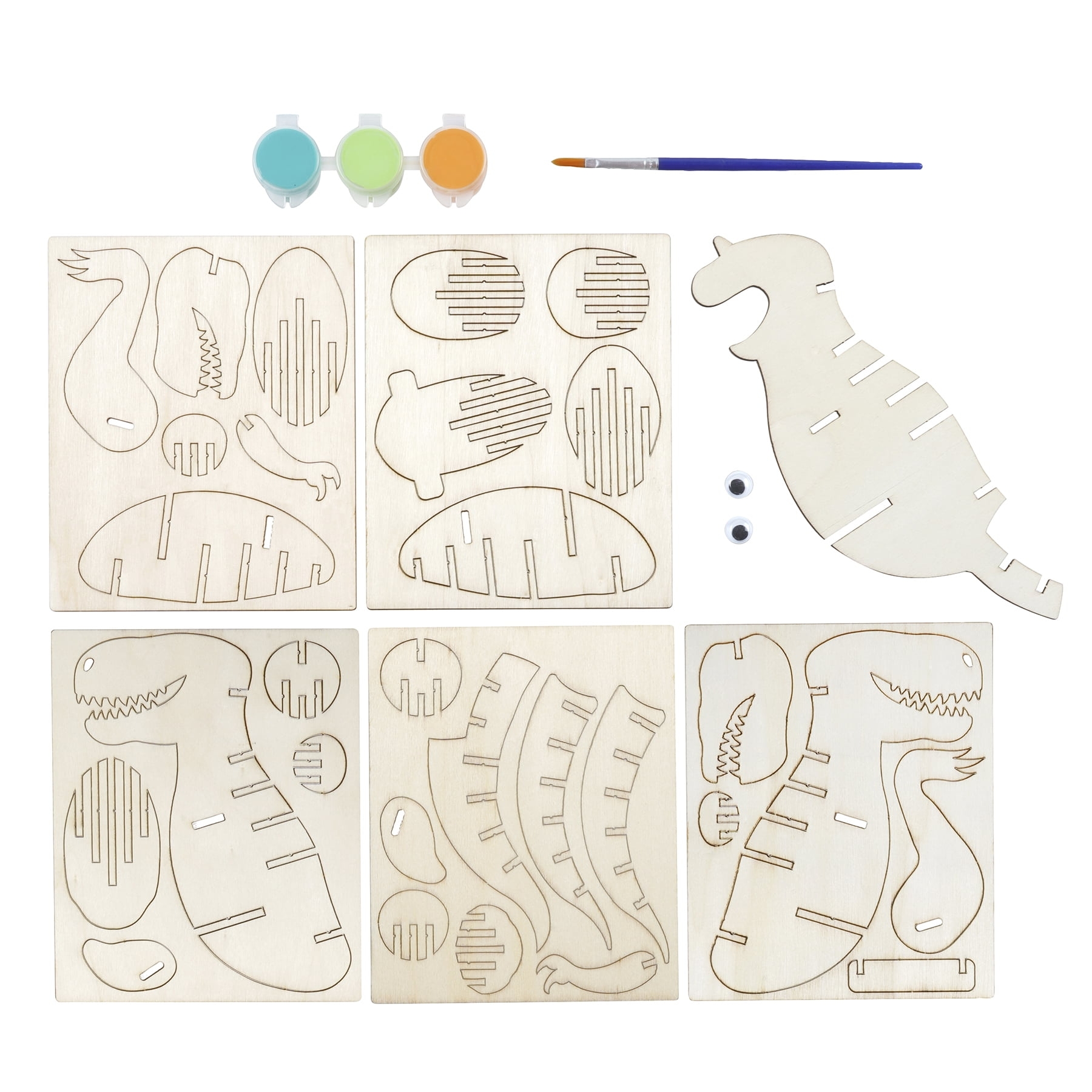 t rex puzzle template