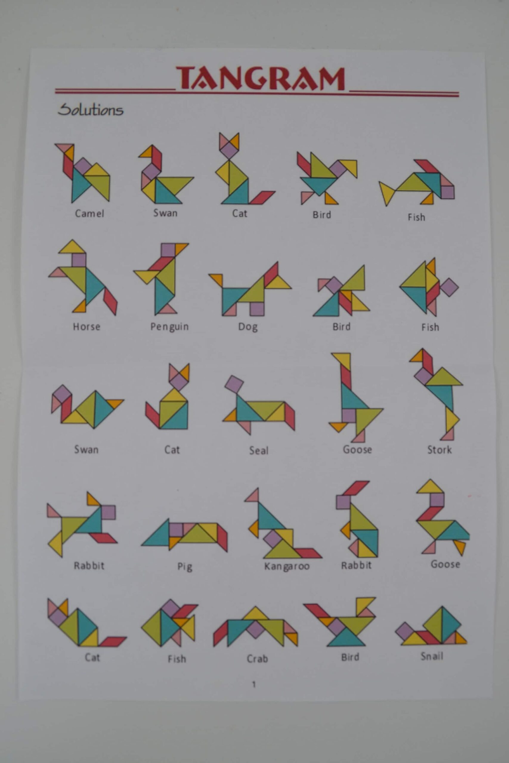 chinese tangram puzzle template harry potter