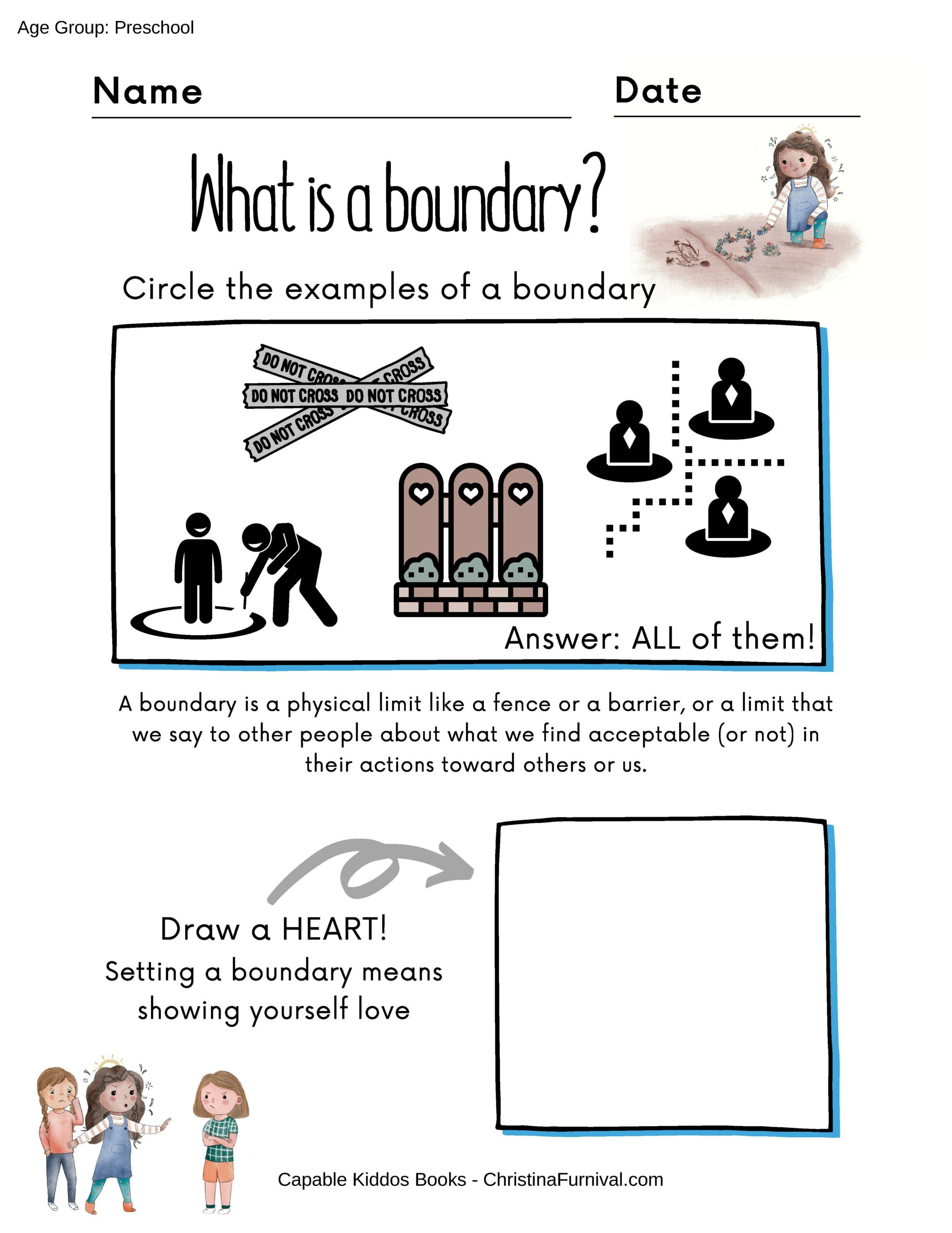 Teaching Kids About Healthy Friendships U0026 Boundaries Worksheets Library