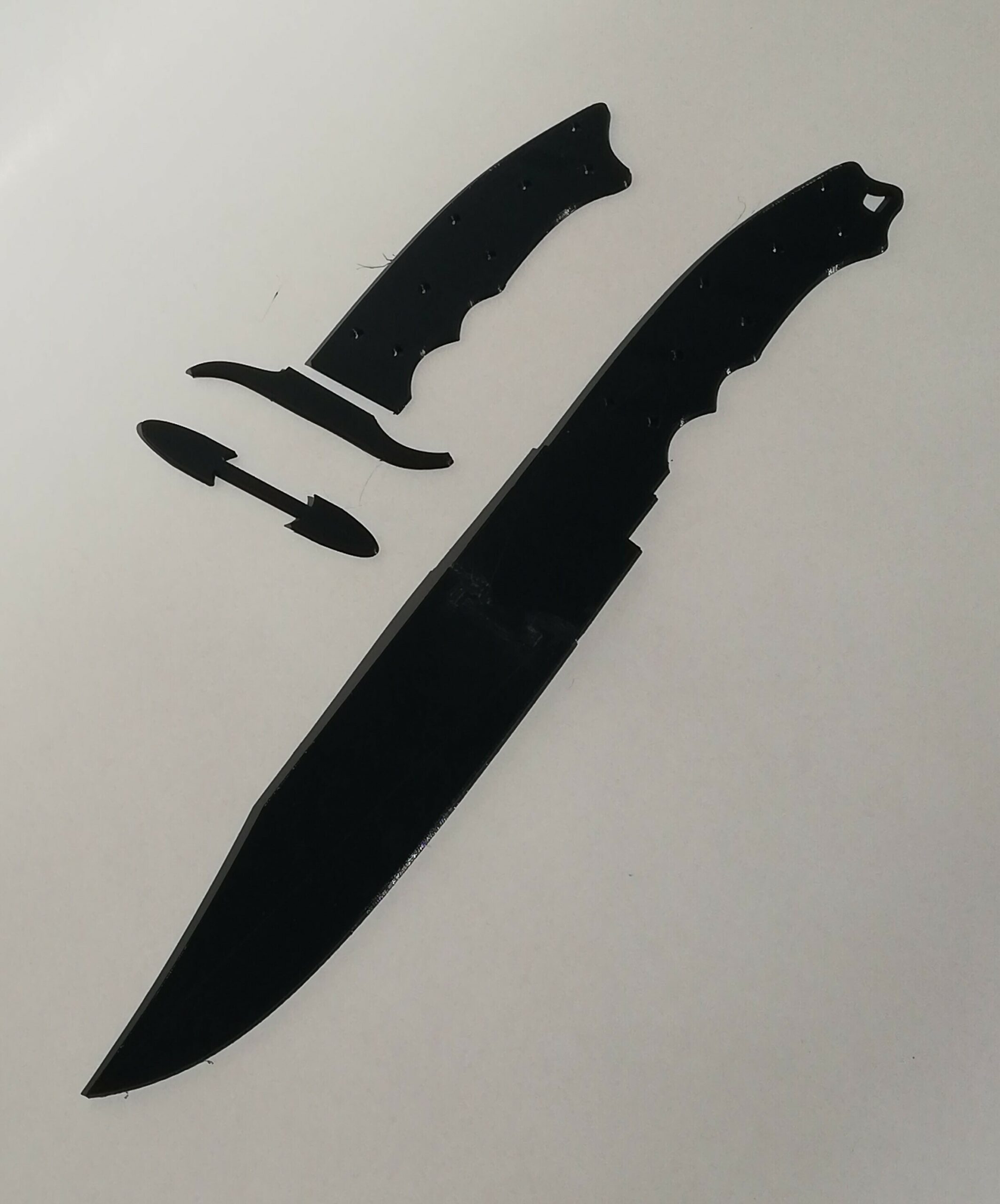 Template For Making Bowie Knife STL File For Cults