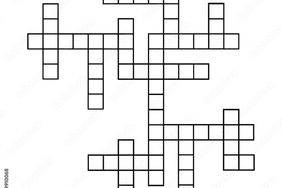 Template Of Crossword Puzzle Wall Mural Buy Online At UKposters