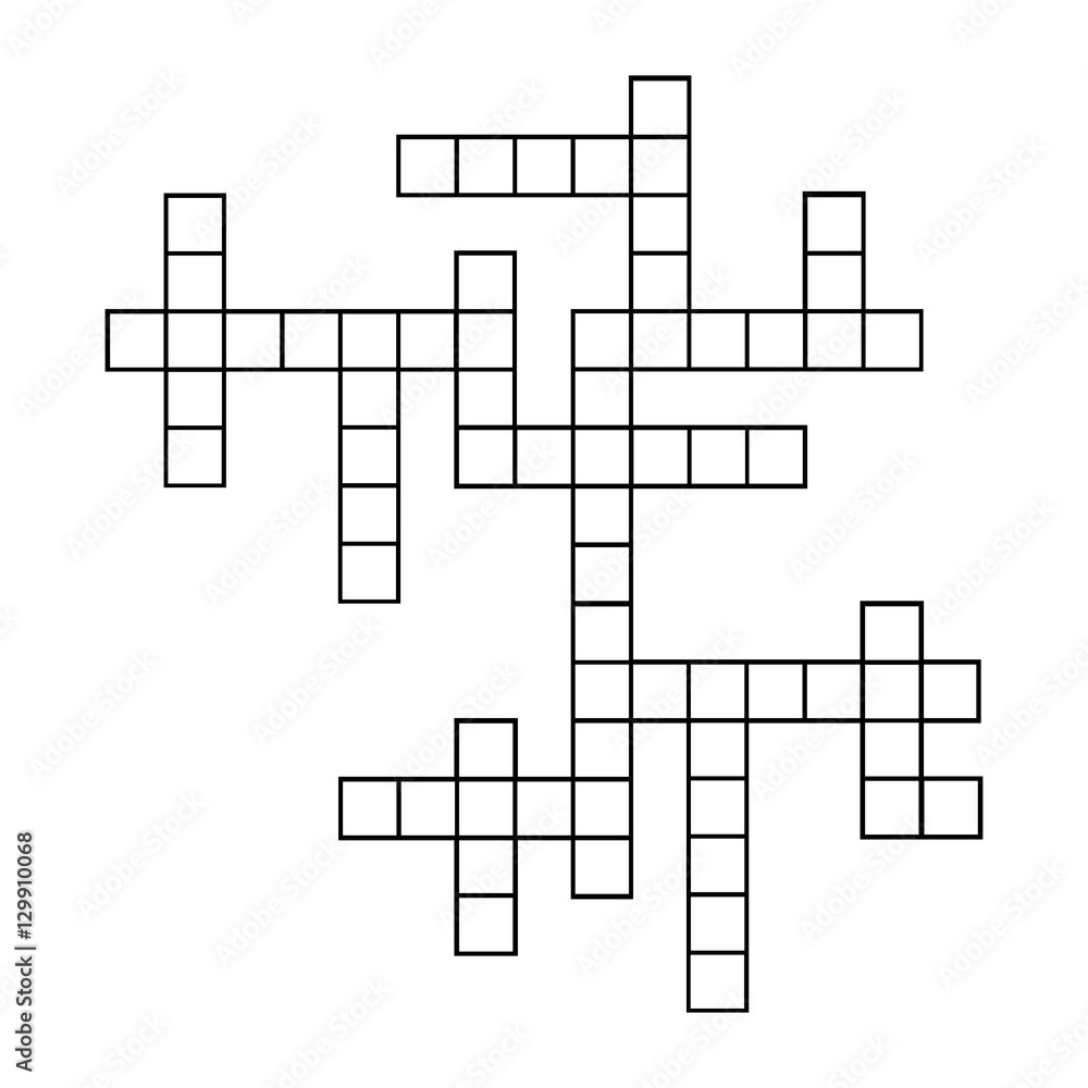 Template Of Crossword Puzzle Wall Mural Buy Online At UKposters