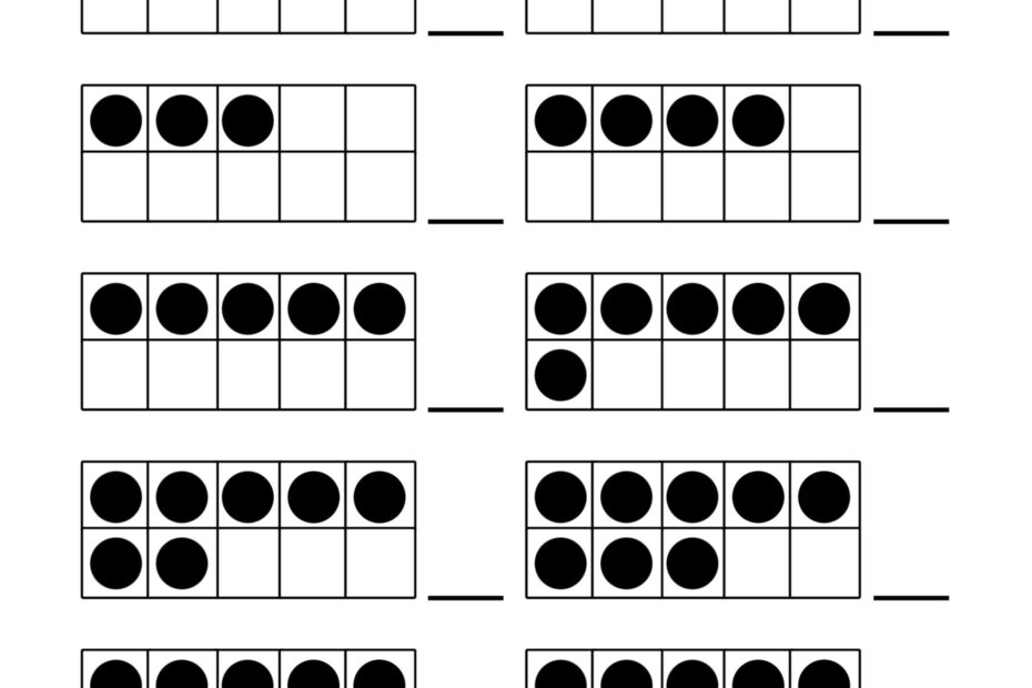 Ten Frame Printables Paper Trail Design Worksheets Library