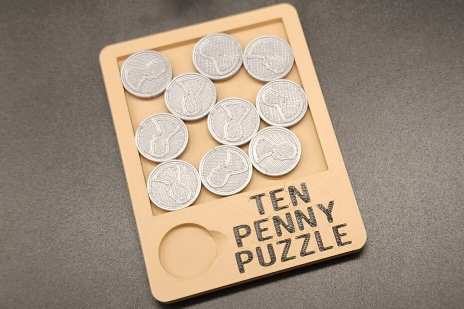 Ten Penny Puzzle By Triple G Workshop MakerWorld Download