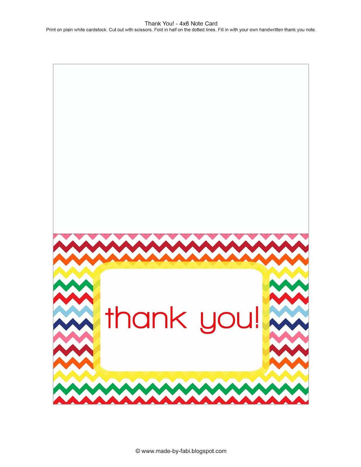 free printable thank you cards