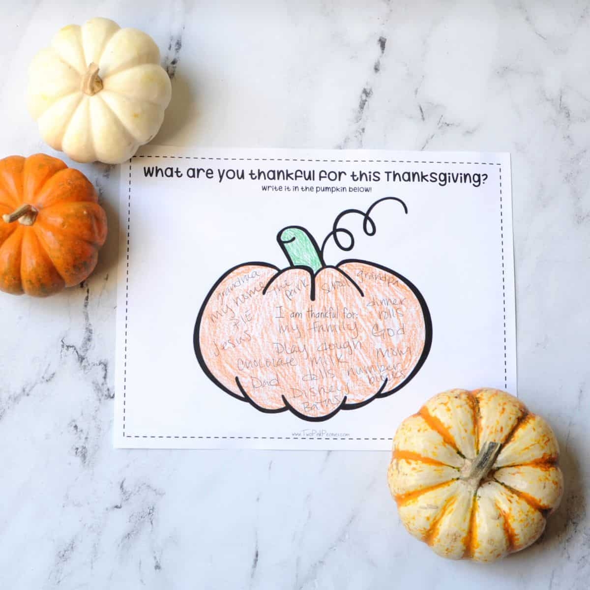Thankful Pumpkin Printable free Instant Download 