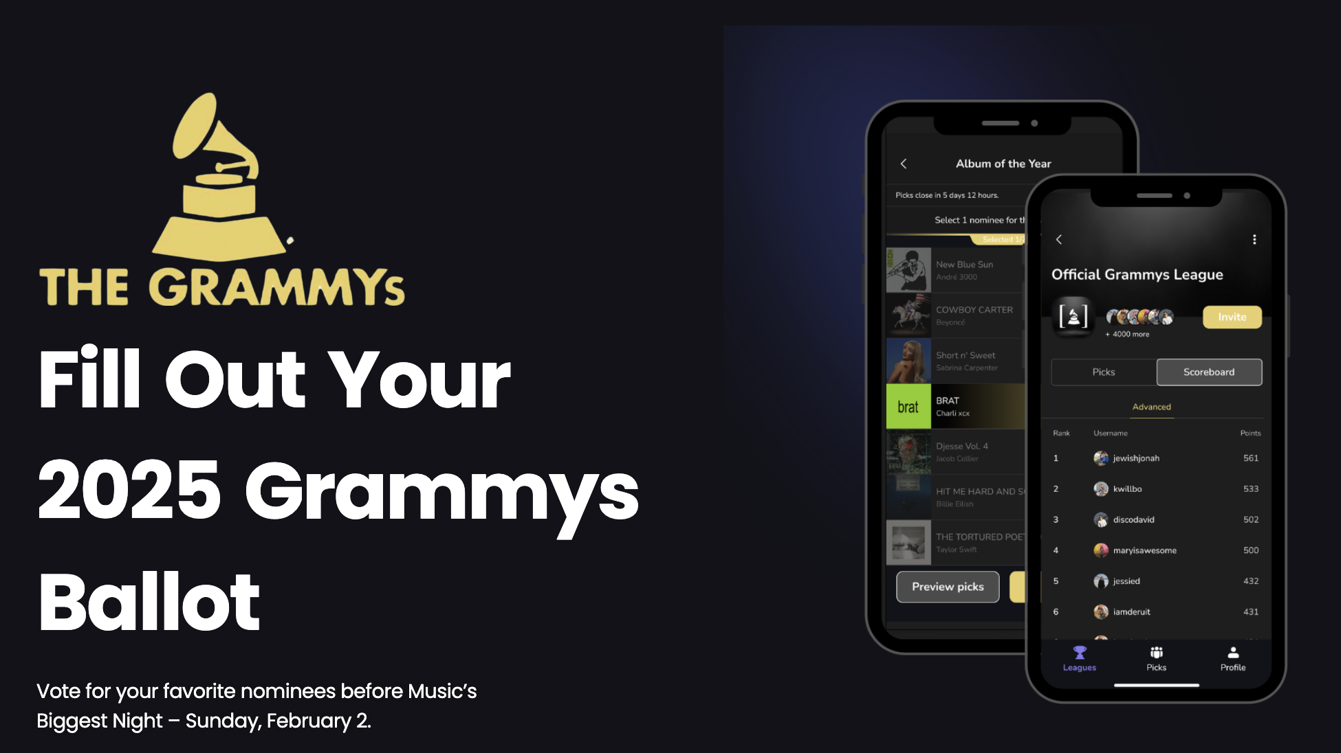 grammy ballot 2025 printable