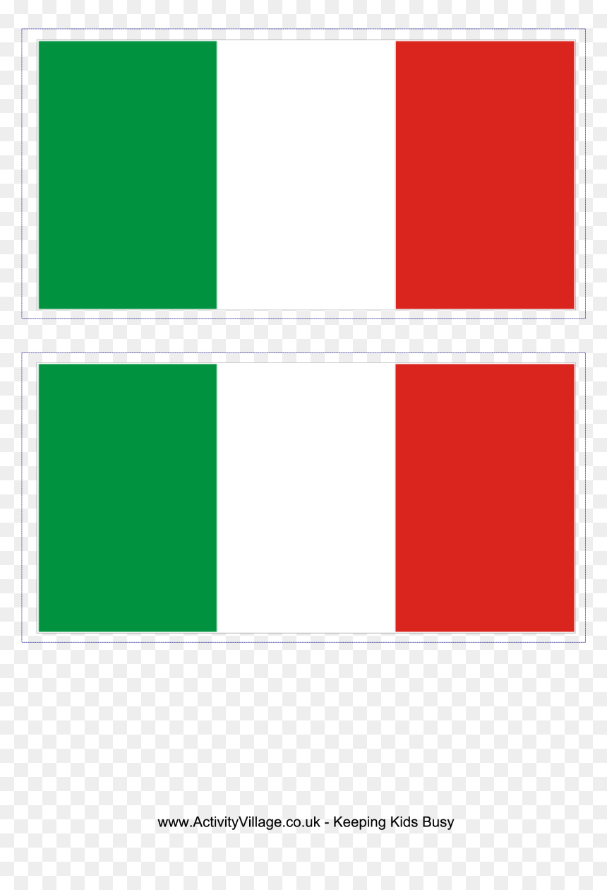 printable italy flag