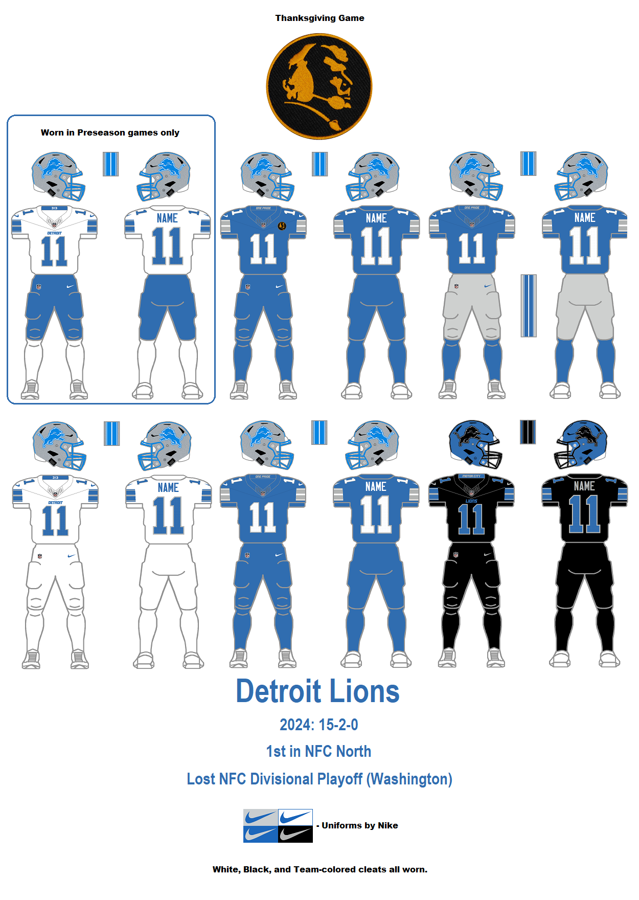 printable detroit lions schedule 2024