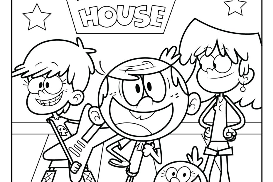 The Loud House Coloring Pages Free Printable PDFs WakeTheKids