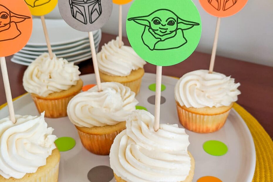 The Mandalorian Cupcake Toppers Printable Template Merriment Design