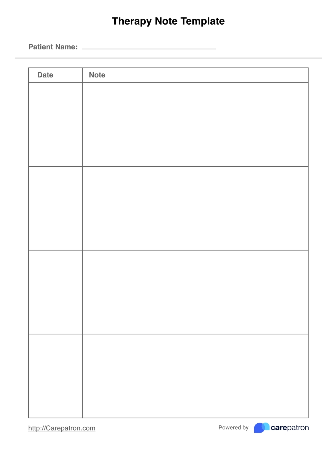 printable psychotherapy progress note template pdf