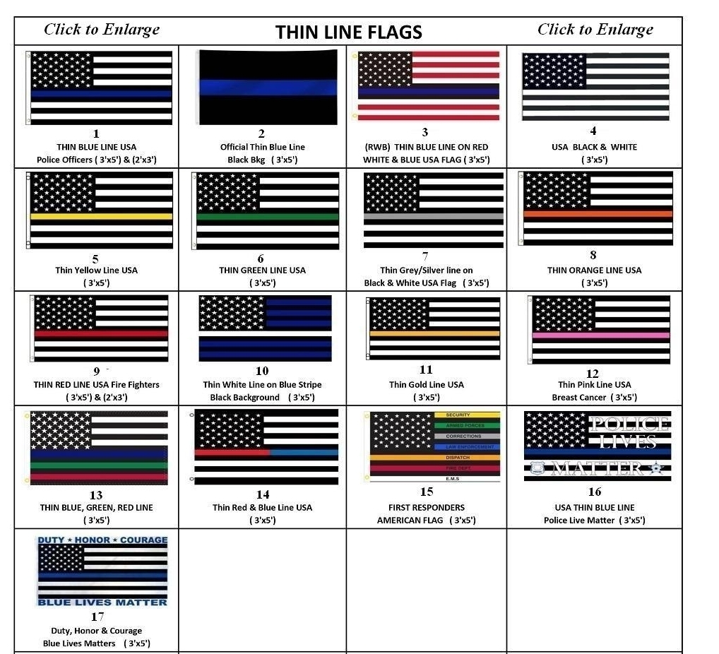 Thin Line Flags Blue American Flags And More SWI