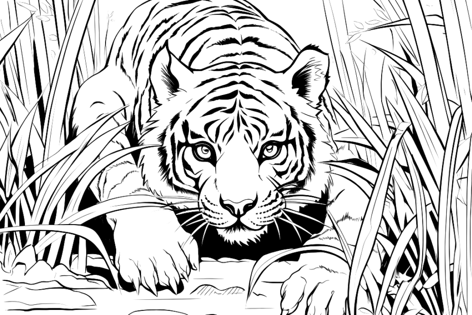 Tiger For Adults Coloring Pages Free U0026 Printable