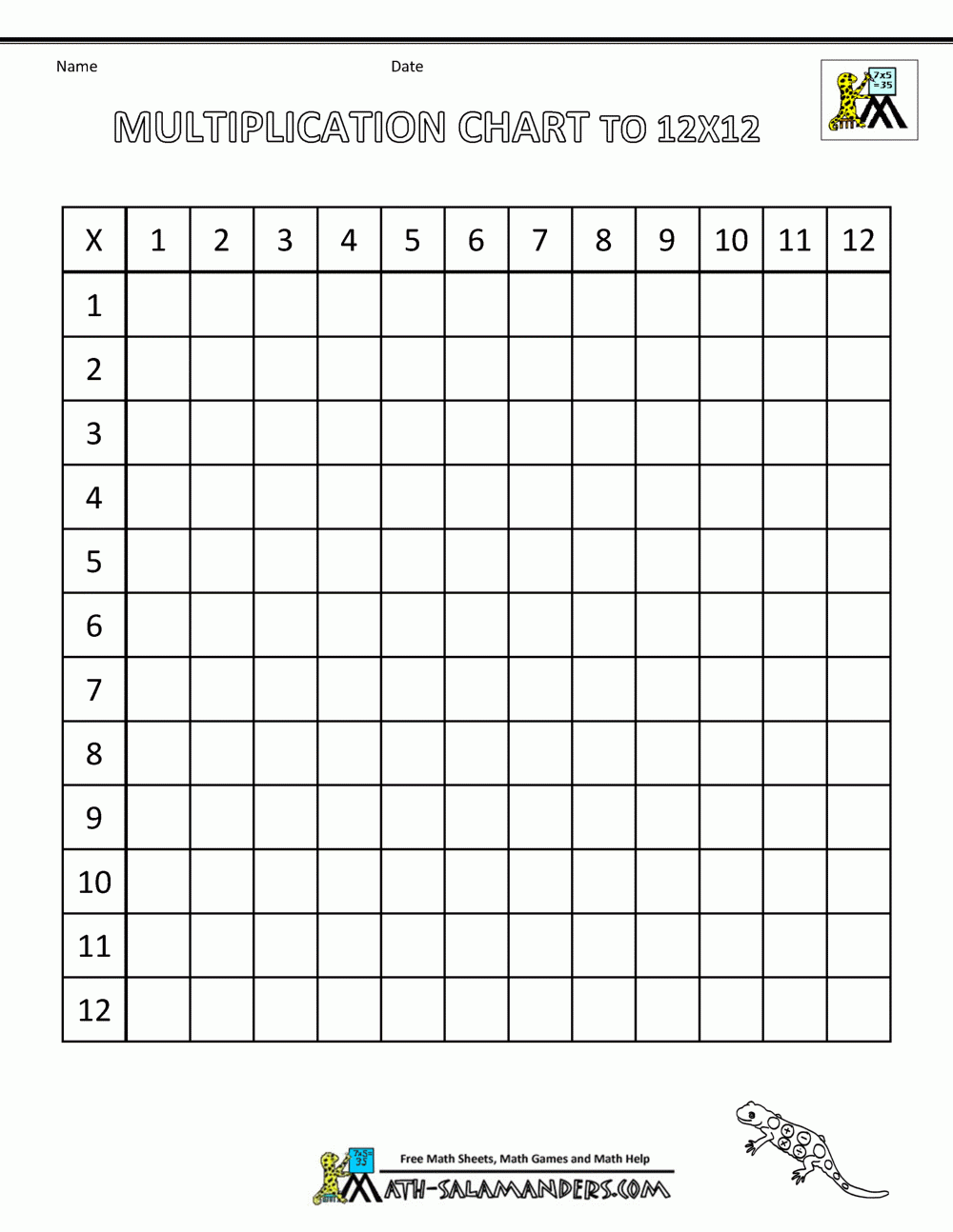 printable times table sheets