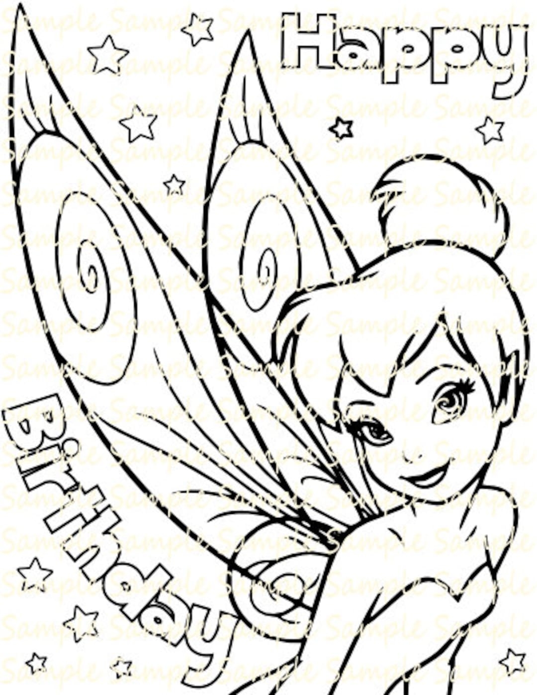 Tinkerbell Party Favor Printable Tinkerbell Party Supplies Fairy Coloring Pages Sheets Book Fairies Pirate Fairy Vidia Fawn Tink Theme Ideas Etsy