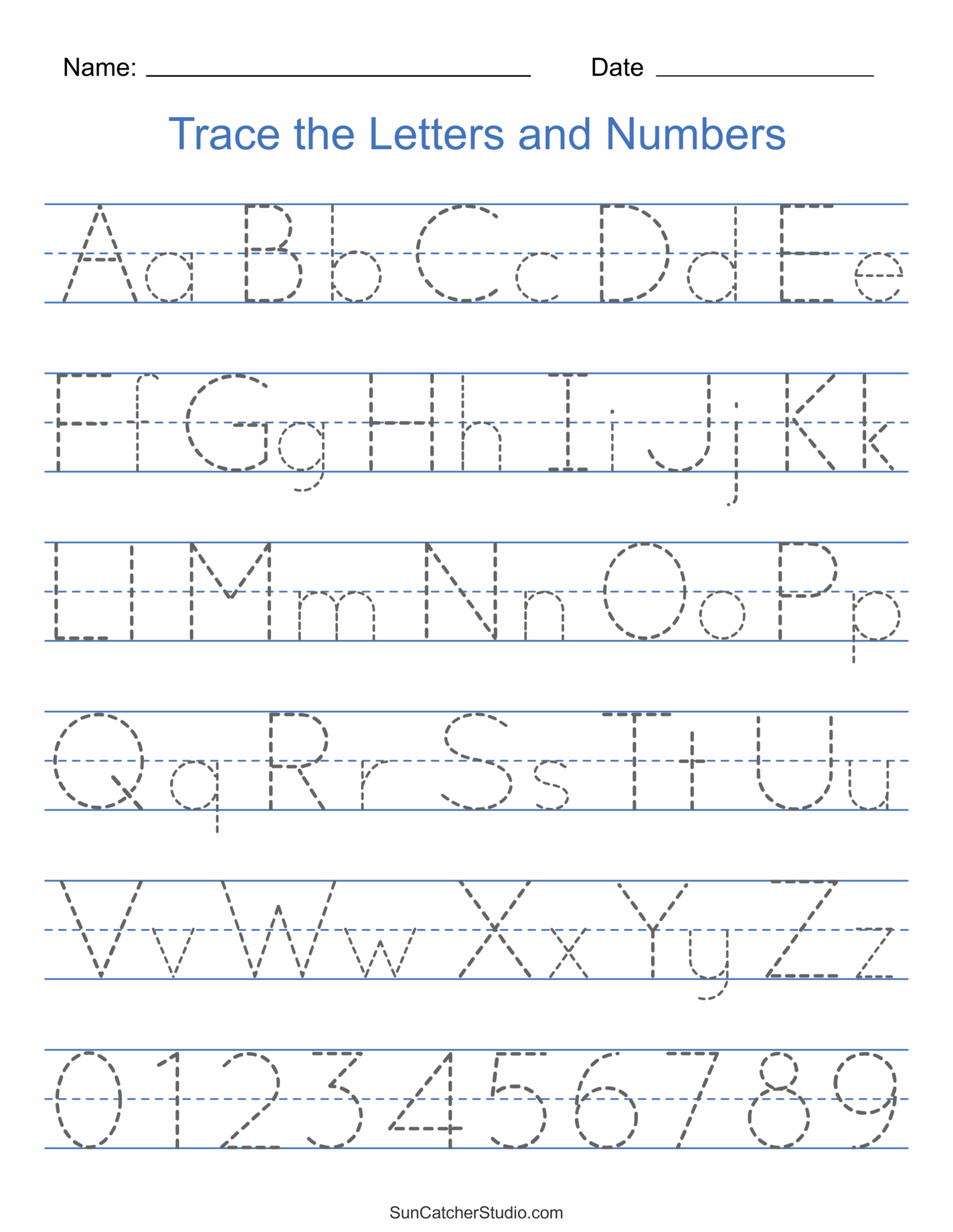 lettering alphabet printable
