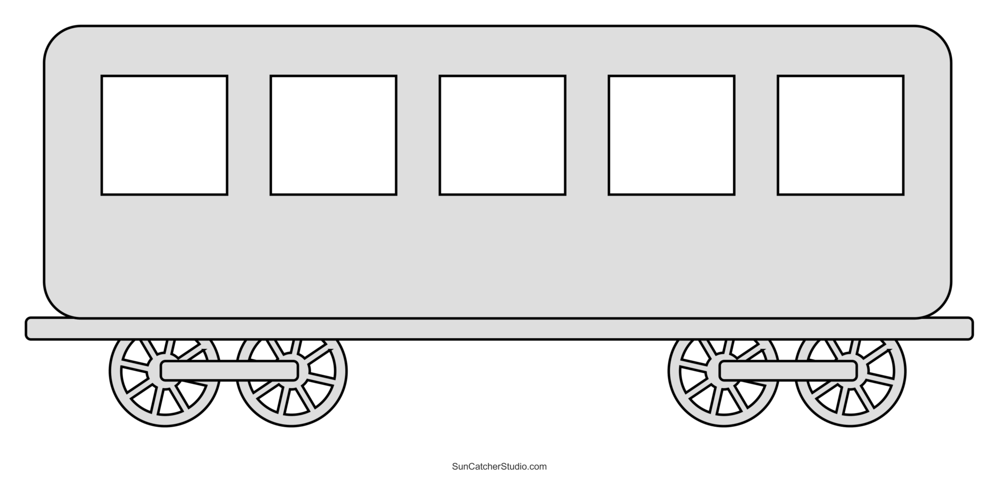 free train template printable