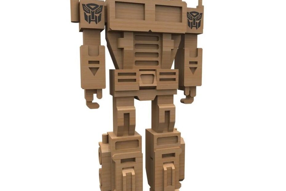 Transformers Optimus Prime 3D Wooden Puzzle Laser Cut CDR DXF File Free Download Vecty