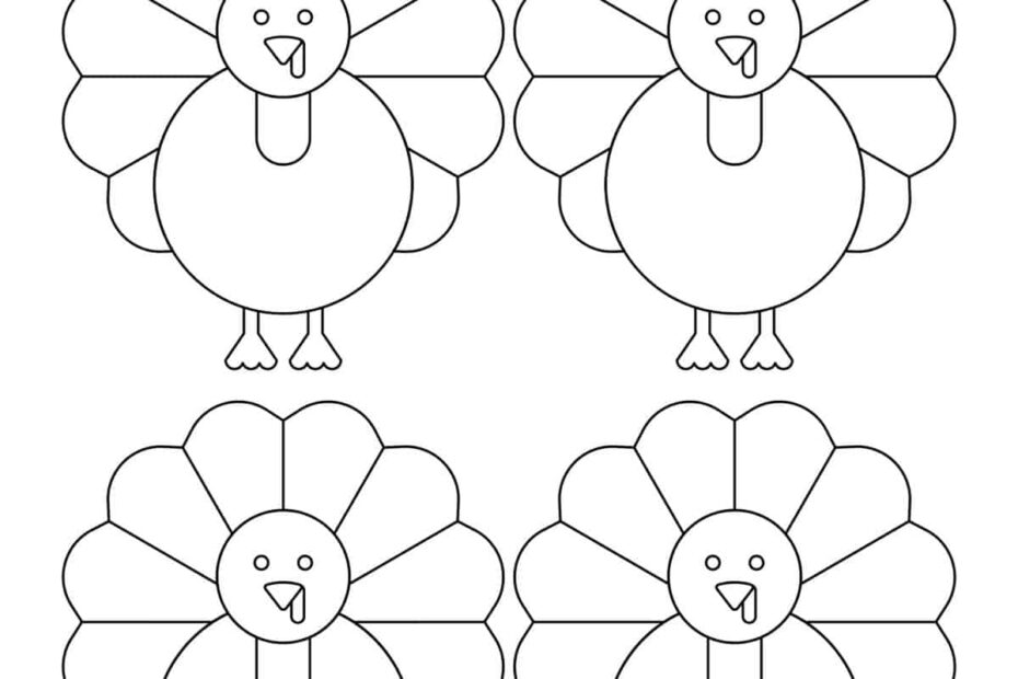 Turkey Template Childhood Magic