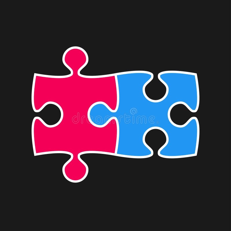 Two Piece Puzzle Stock Illustrations 3 942 Two Piece Puzzle 