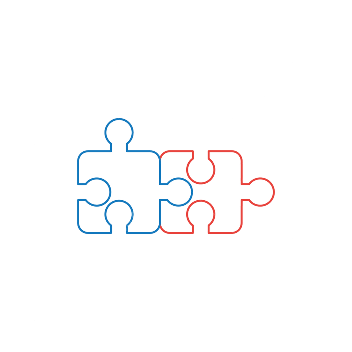 two interlocking puzzle pieces template