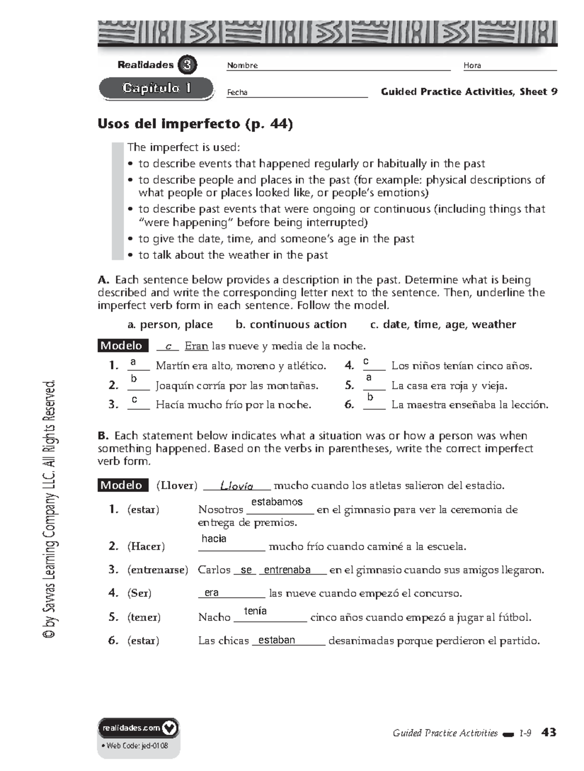 U2L2 Reflexive Verbs A Worksheet For Routine Practice Studocu