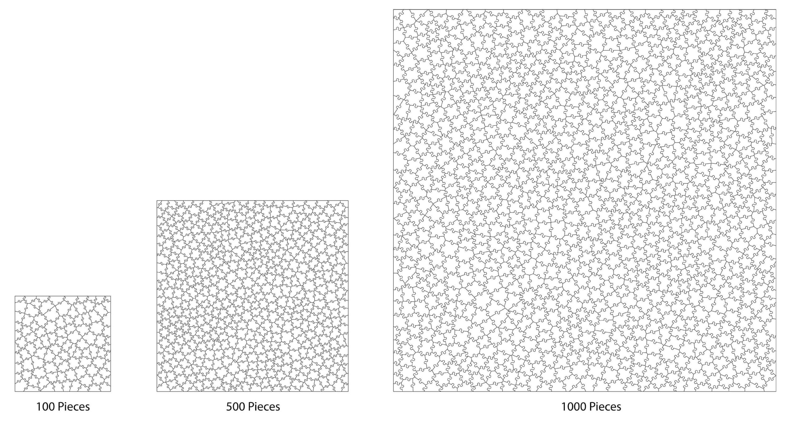 Unique Jigsaw Puzzle Template SVG AI File Etsy