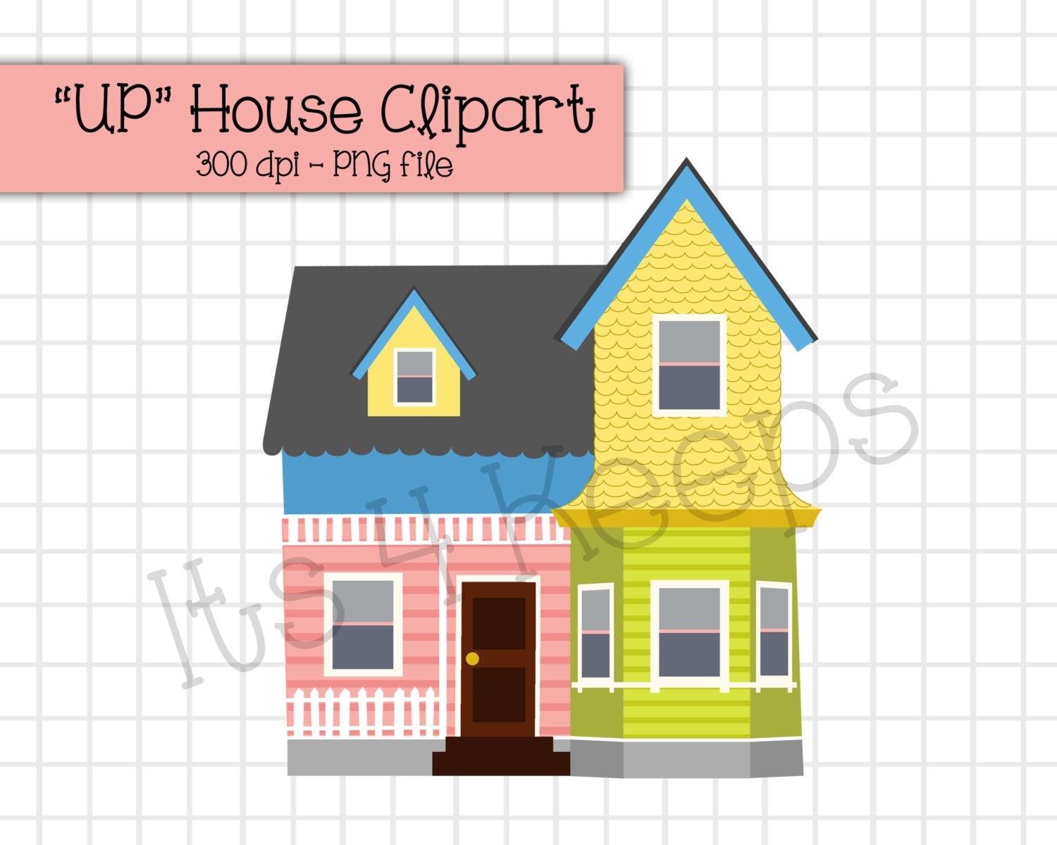 printable up house template
