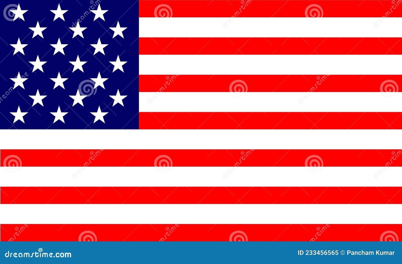 USA Flag Stock Vector Illustration Of Stars United 233456565