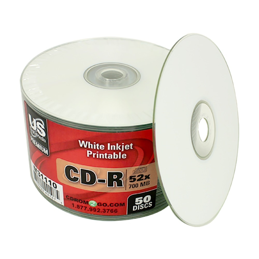 USDM Premium CD R White Inkjet Printable 52X