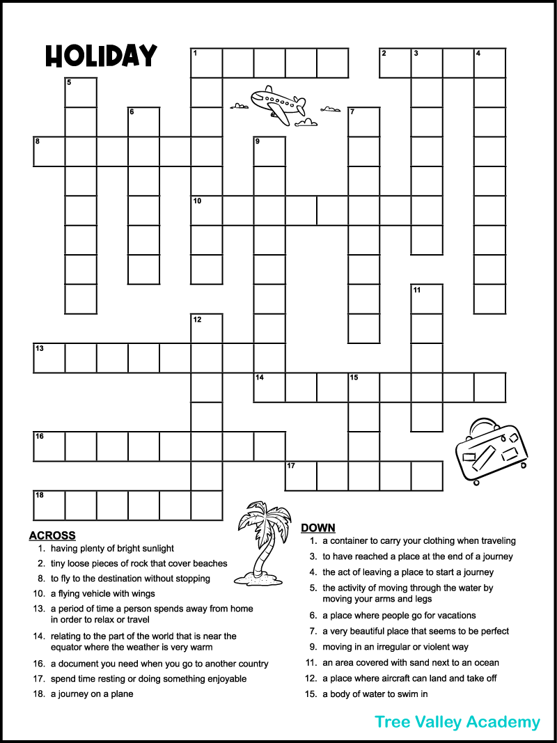 free template crossword puzzle