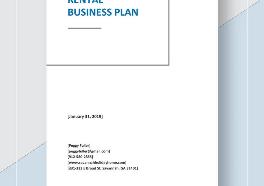 Vacation Rental Business Plan Template In Word Pages Google Docs Download Template