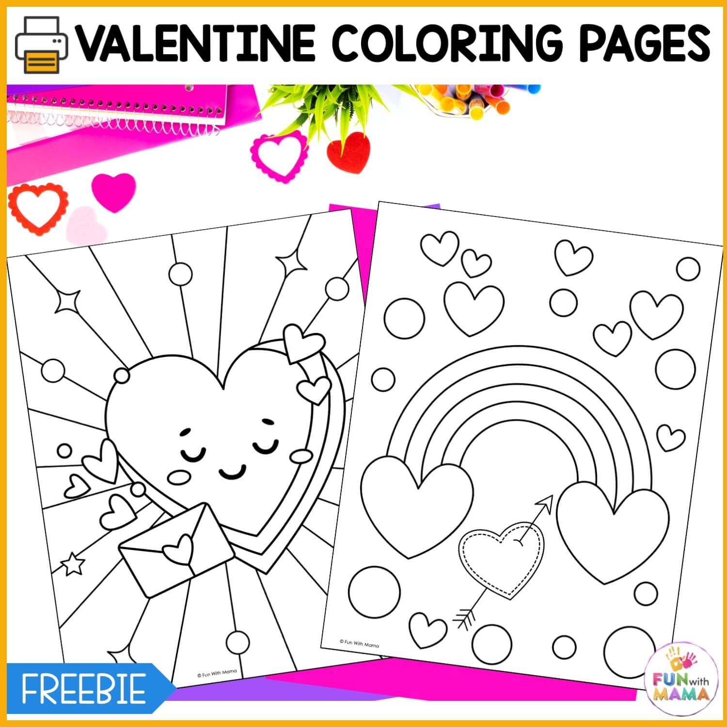 free printable valentines day coloring pages