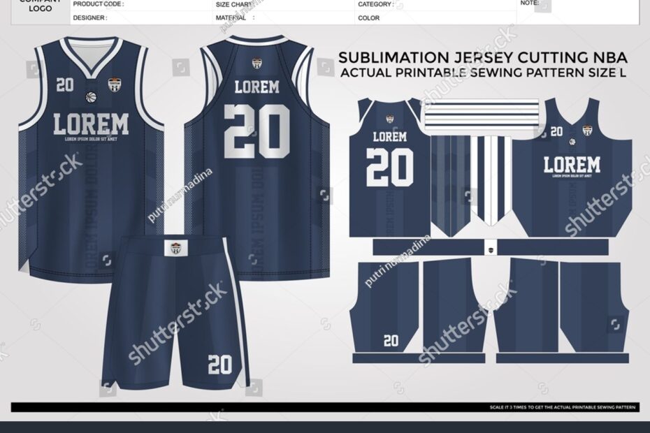 Vektor Stok Simple Elegant Basketball Jersey Template Technical Tanpa Royalti 2315744975 Shutterstock