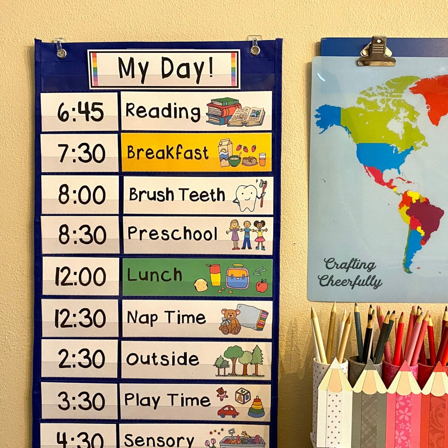 preschool daily schedule template free