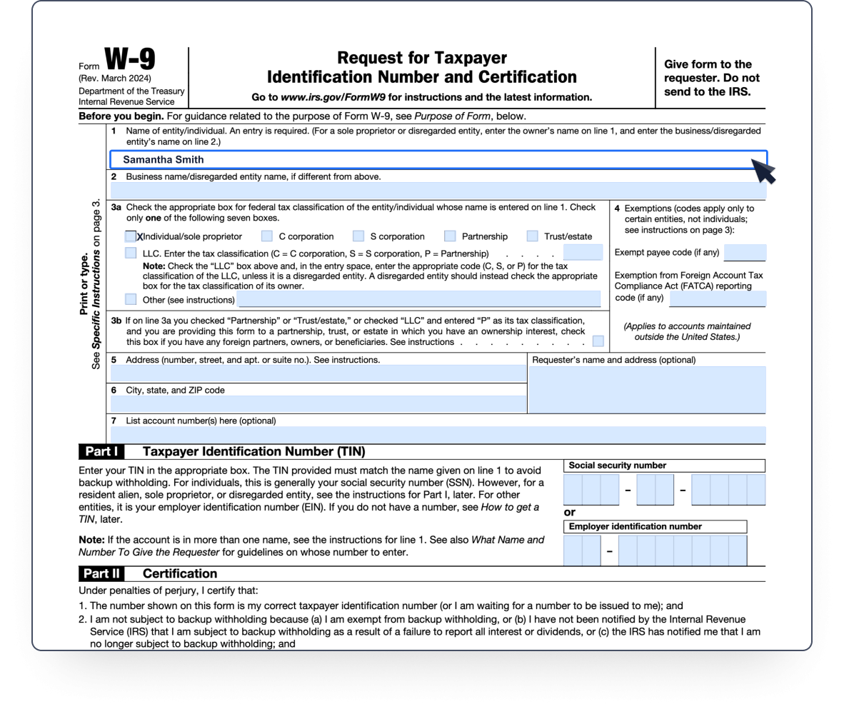 free printable w 9