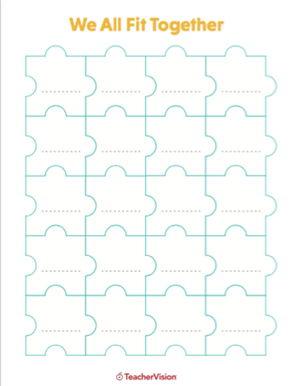 fit in puzzle template