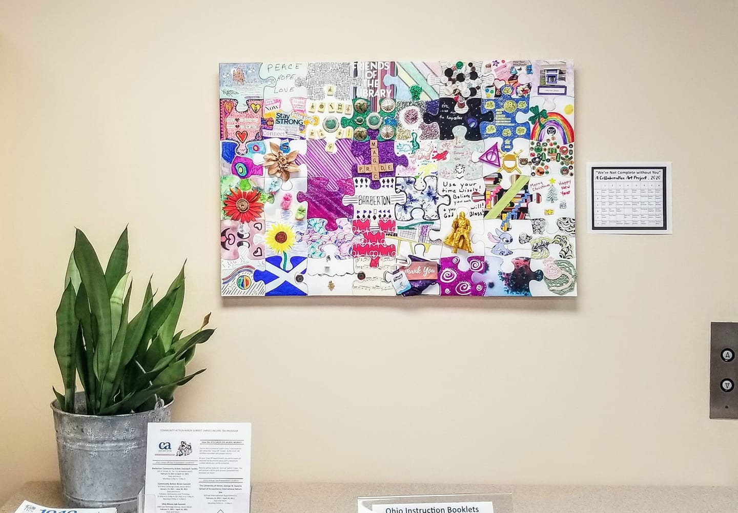 We re Not Complete Without You A Collaborative Puzzle Art Project