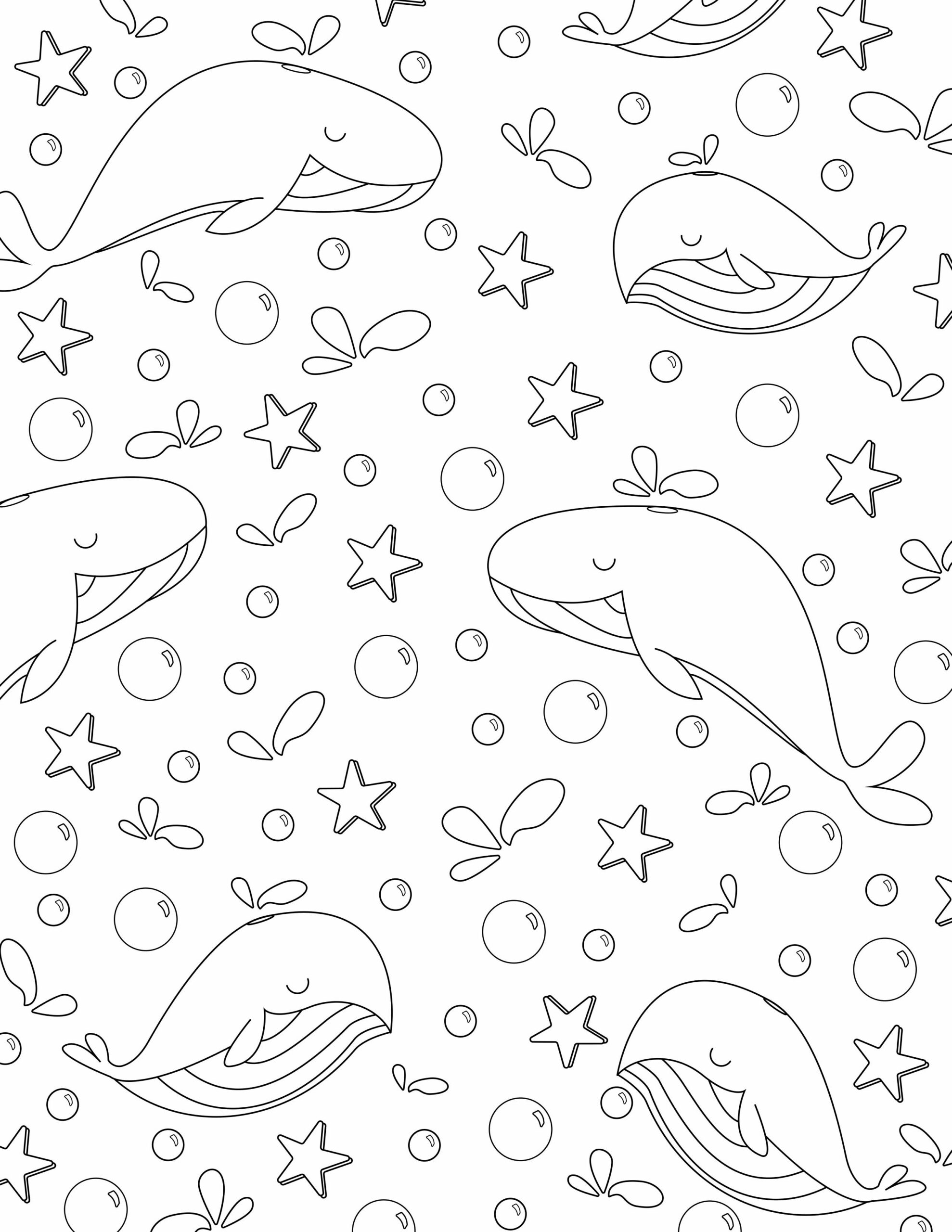 coloring pages whale