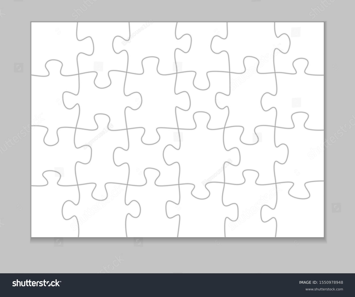 plain puzzle piece template