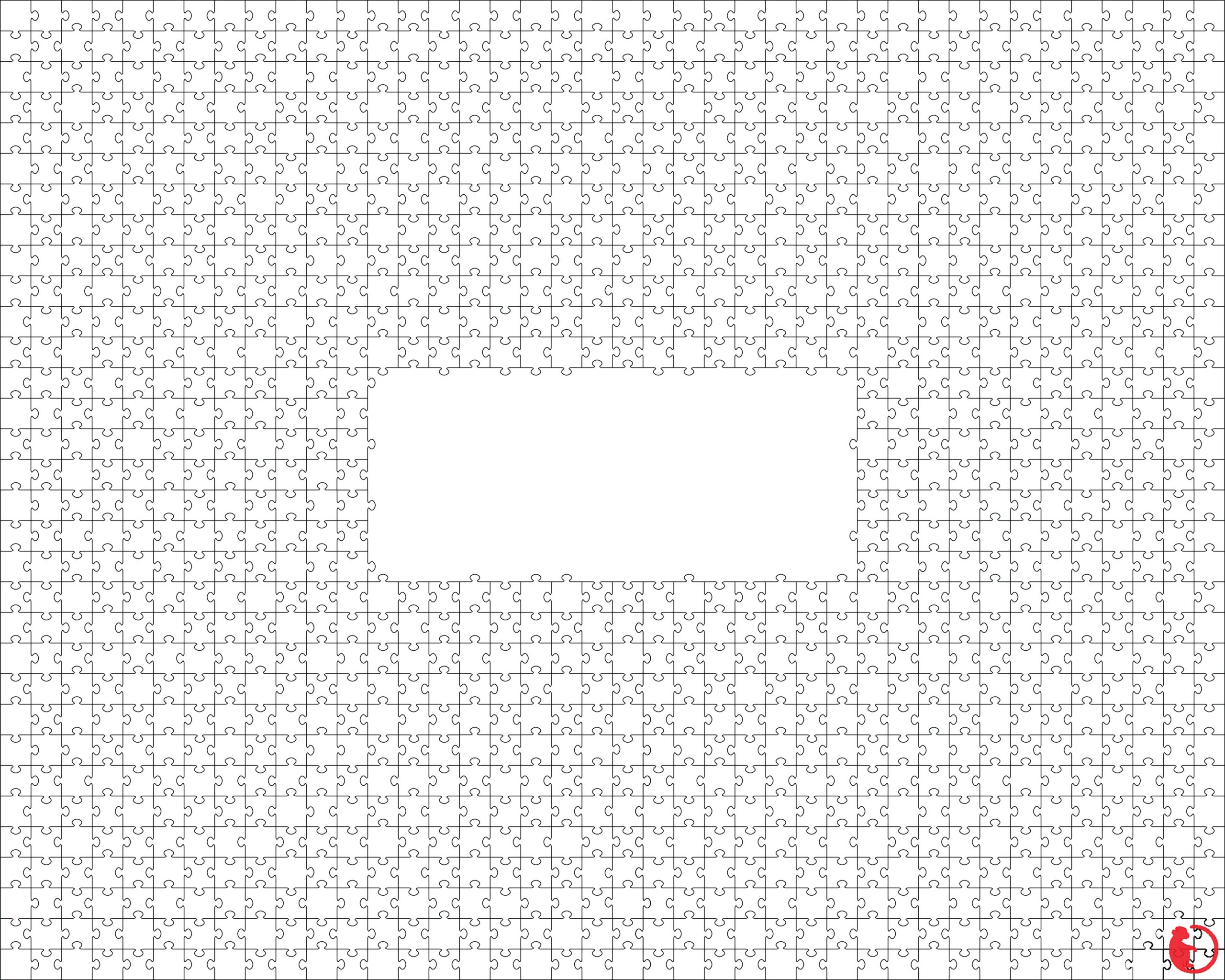 White Puzzle Design Jigsaw Template Svg Dxf Png Eps And Jpg Files By Monkey Camouflage Design TheHungryJPEG