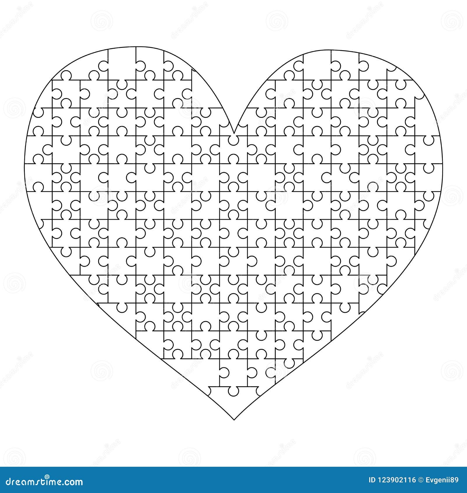 printable heart shaped puzzle pieces template