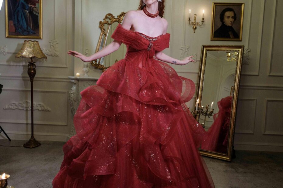 Wine Red Prom Dress Etsy