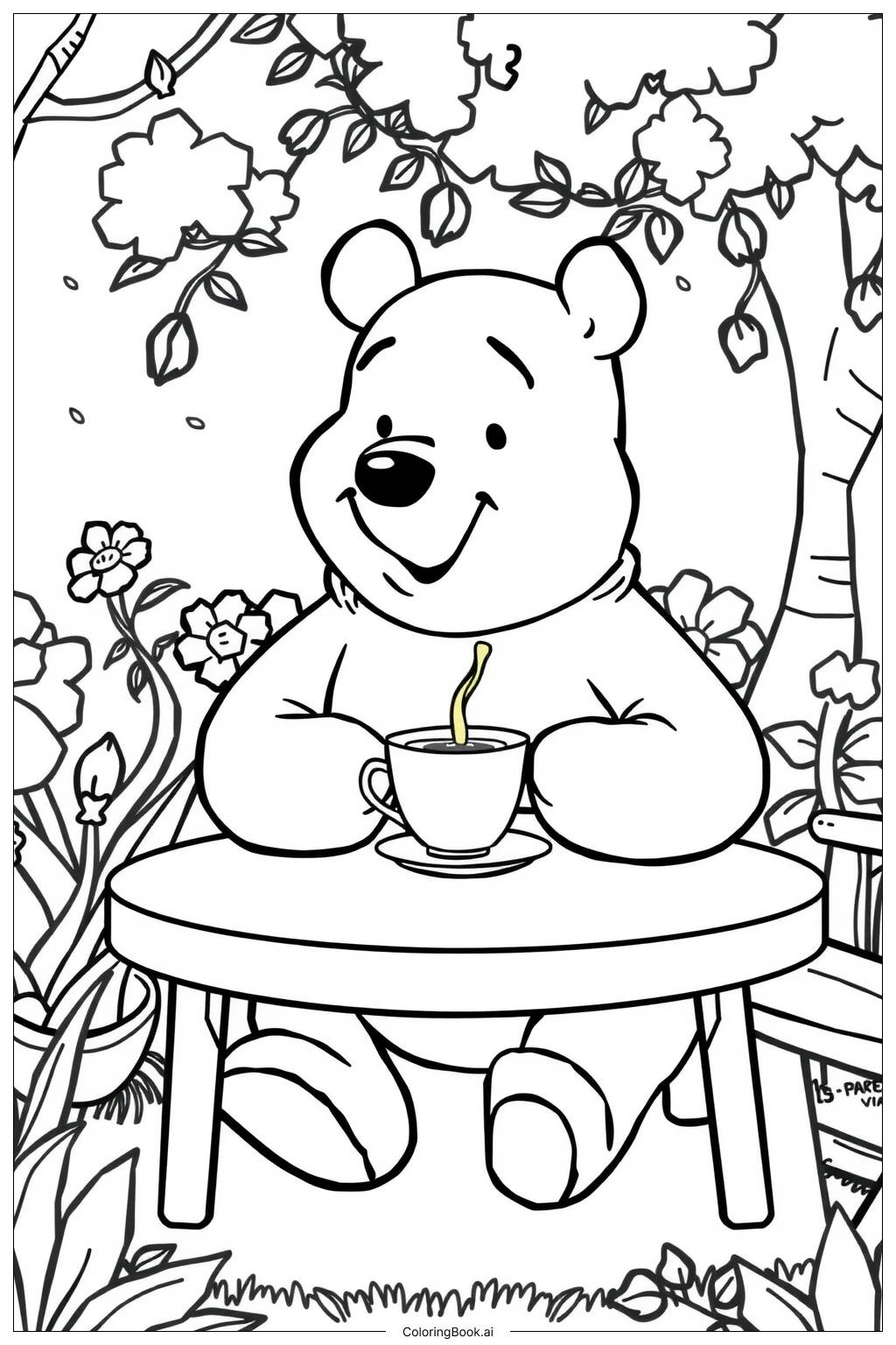 pooh bear pictures to color