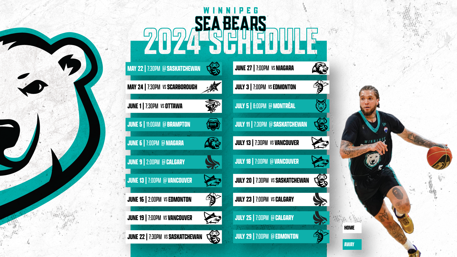 Winnipeg Sea Bears Announce 2024 Schedule