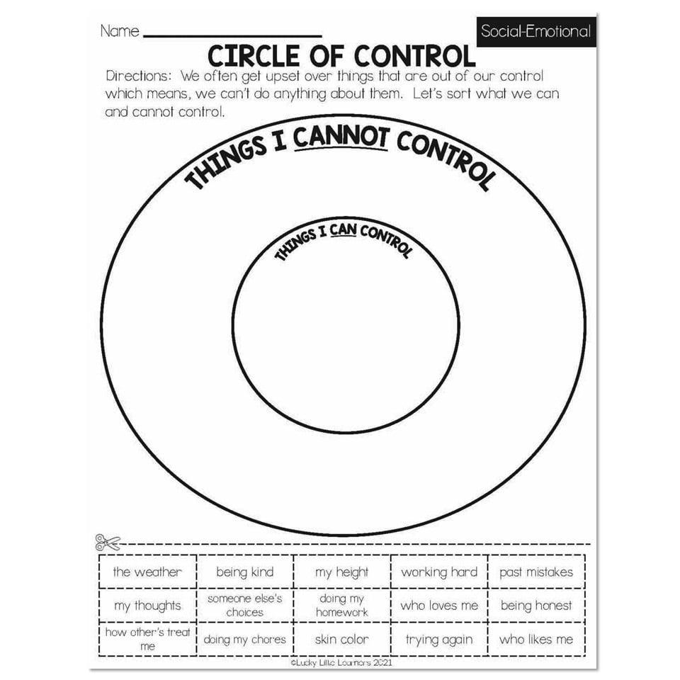 Winter Early Finishers 2nd Grade Social Emotional Circle Of 